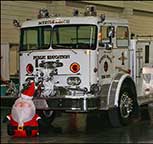Fire engine Christmas Towne