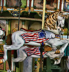Carousel horses Broadway at the Beach